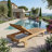 CAPRI SUN LOUNGER (ADJUSTABLE BACK & SIDE TRAY)
