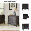 Hippe 61cm W Transitional Wood Bedside Table with Charging Station and Cord Management-79411203