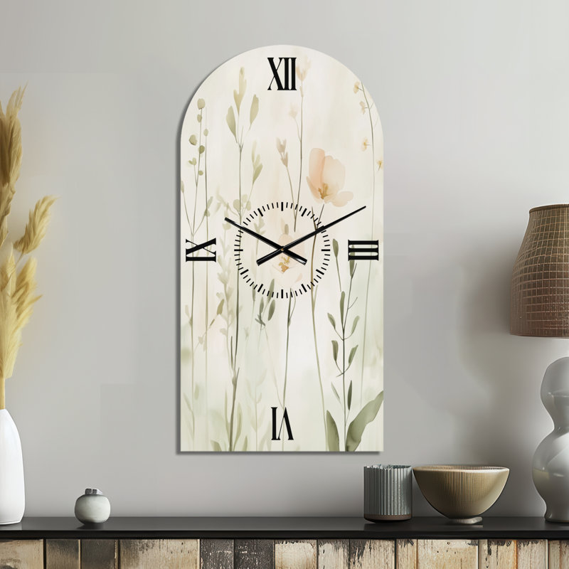 Aluminium Analogue Wall Clock, H 39 po x l 19 po - Arche