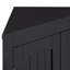 Armoire de coin multifonctionnelle de 36 pouces avec tablettes réglables - Armoire de rangement en panneau de fibres à densité moyenne imperméable pour salle de bain, cuisine et salon, autoportante avec portes, quincaillerie anti-chute, assemblage facile