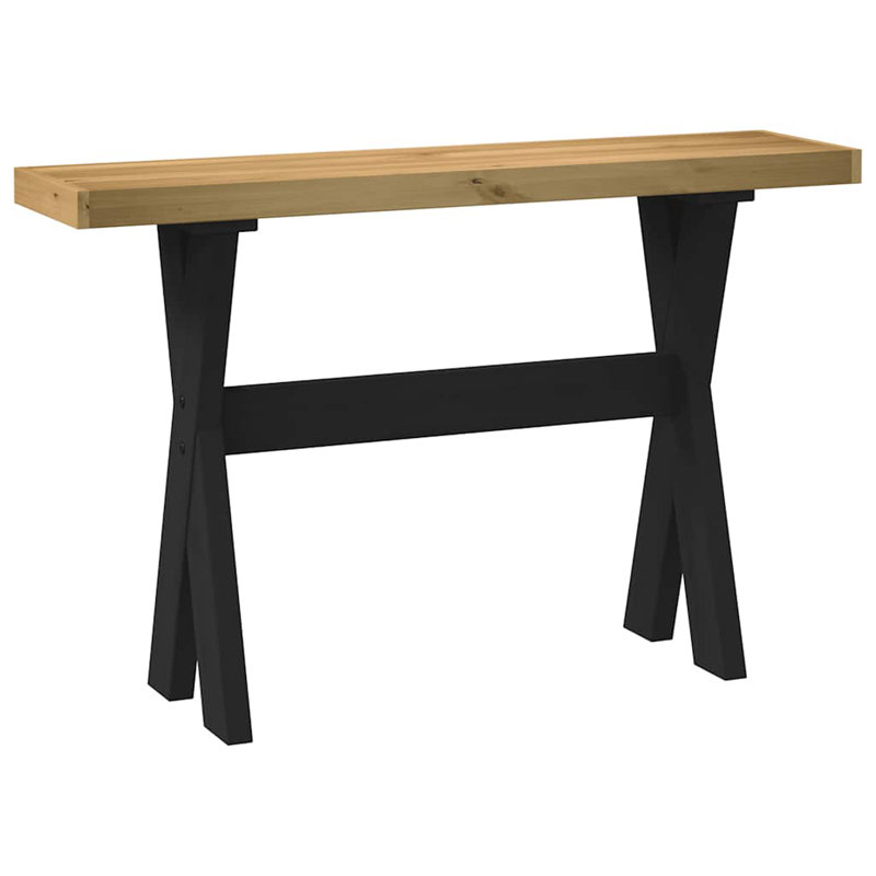 120cm Solid Wood Top Console Table