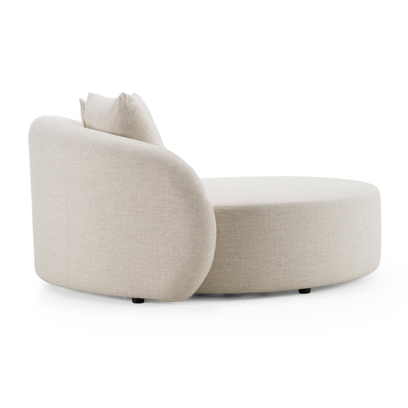 Jahmaya - Lit d'extérieur en tissu beige