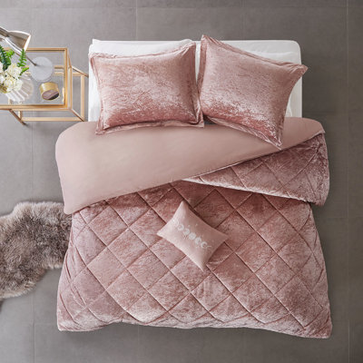 Housse de couette en velours pour lit simple / simple TG