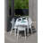 Rio Rectangular Metal Extendable Outdoor Dining Table , in. W in. D-99405511-99372850