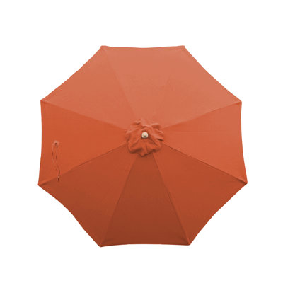 9' Round Umbrella Replacement Canopy 8 Ribs in Terracotta