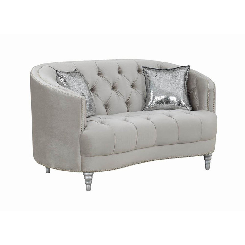 Maynor 63'' Velvet Loveseat