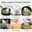 Ensemble d'ustensiles de cuisine en silicone 44 pièces avec support, spatule antiadhésive résistante à la chaleur et outils pour gadgets avec poignées en bois, vert-129466338