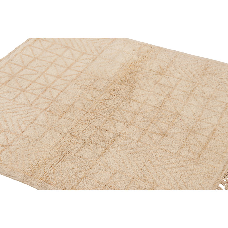Rug & Kilim’S Moroccan Square Rug With Beige-Brown Geometric Patterns