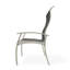 Belle Isle Sling Aluminum Frame Dining Height Supreme Arm Chair with Marine Grade Polymer Arm Accent-425489464-425489471