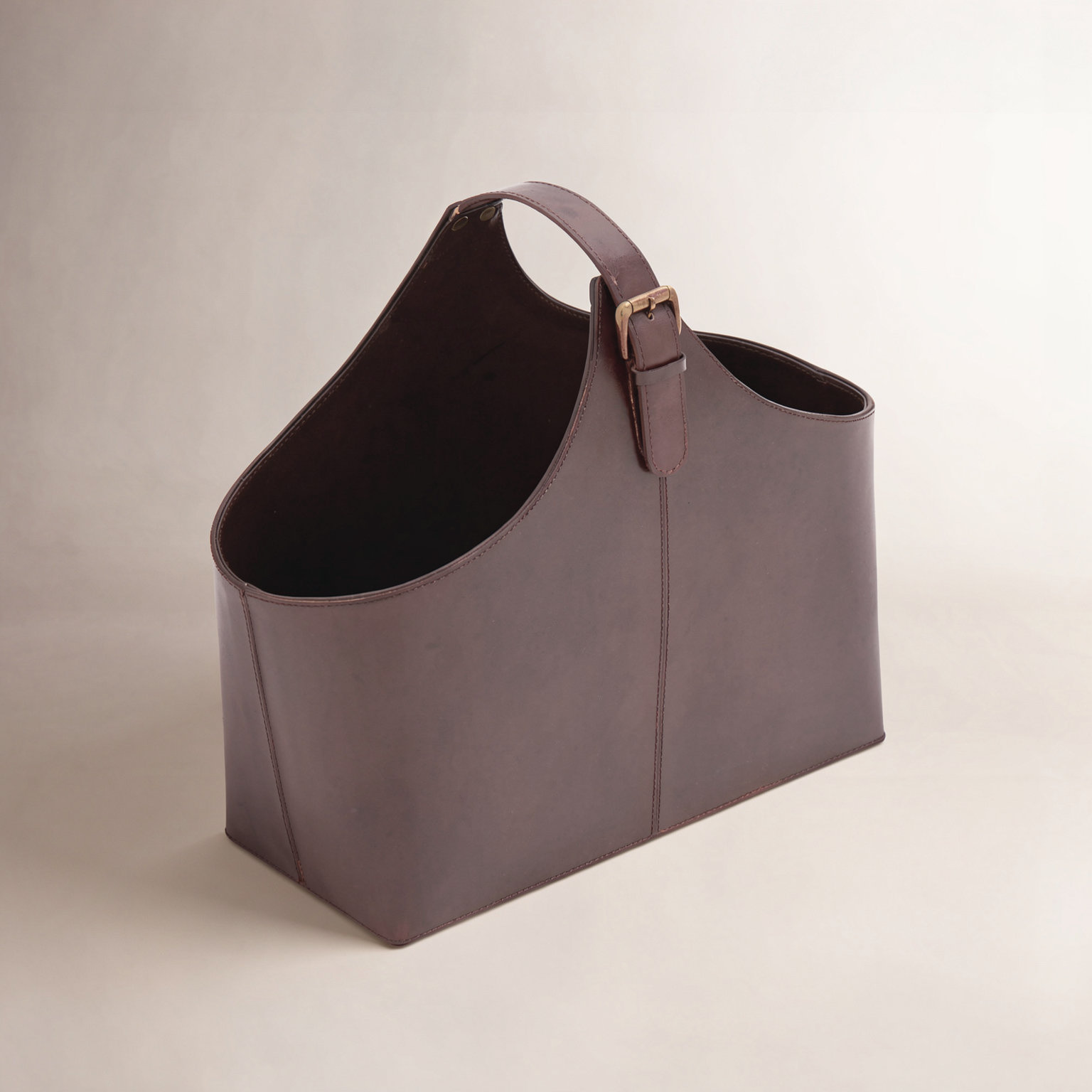 Alline Magazine Rack, Brown