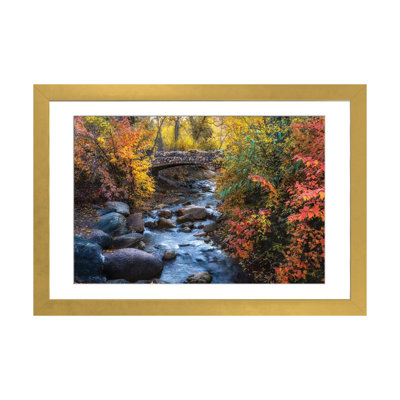 Couleurs d'automne de Colorado Springs - paysage d'automne de North Cheyenne Creek - impression d'art mural - papier d'art encadré