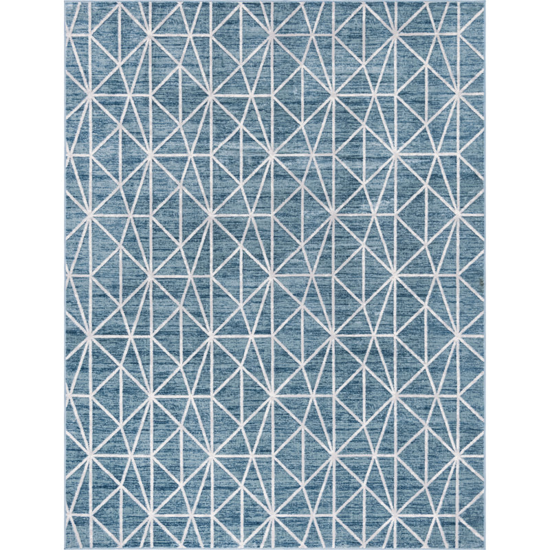 Jantsen Geometric Indoor Rug, Rectangle 9' x 12'2"