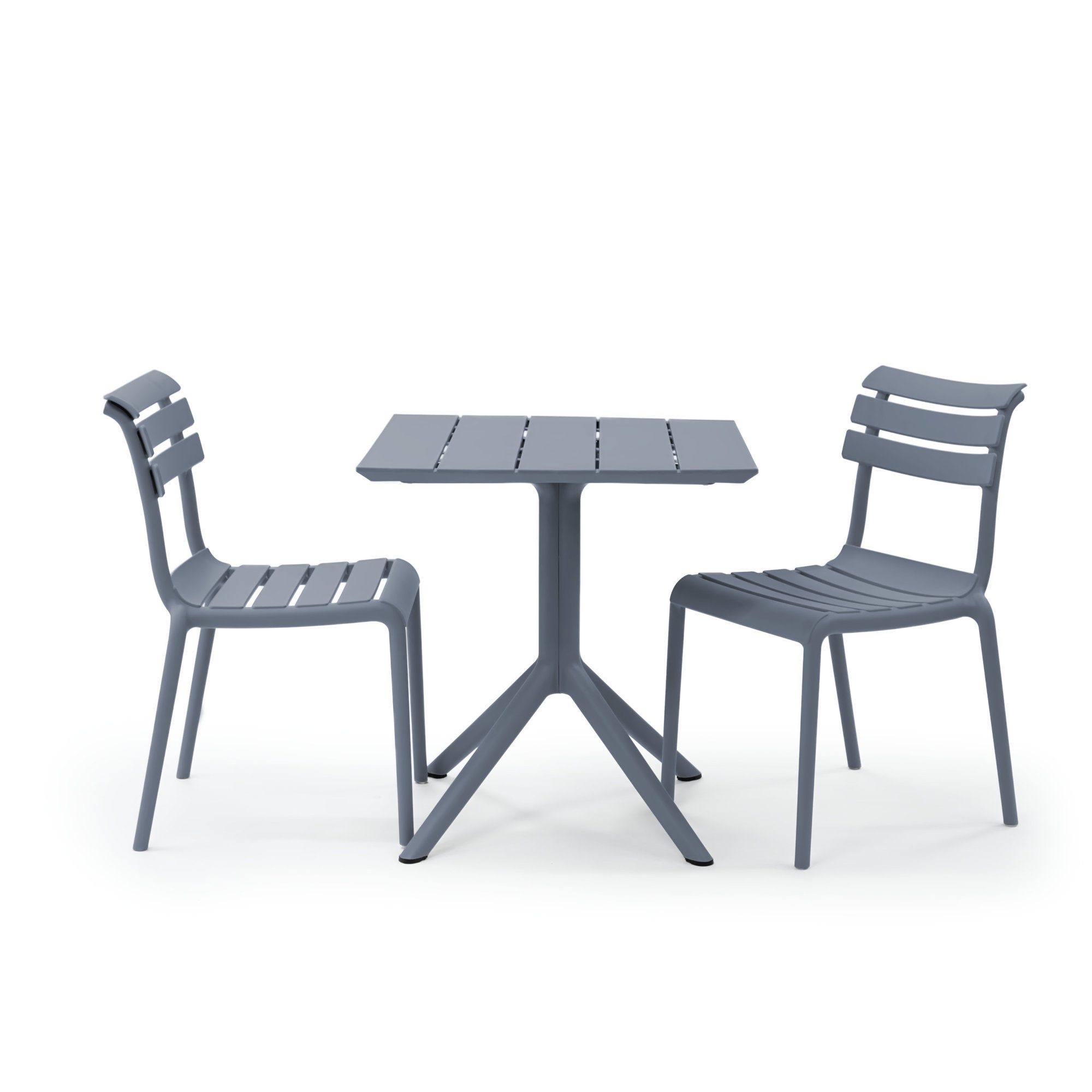 Centreville 2 Person Dining Set, Dark Gray