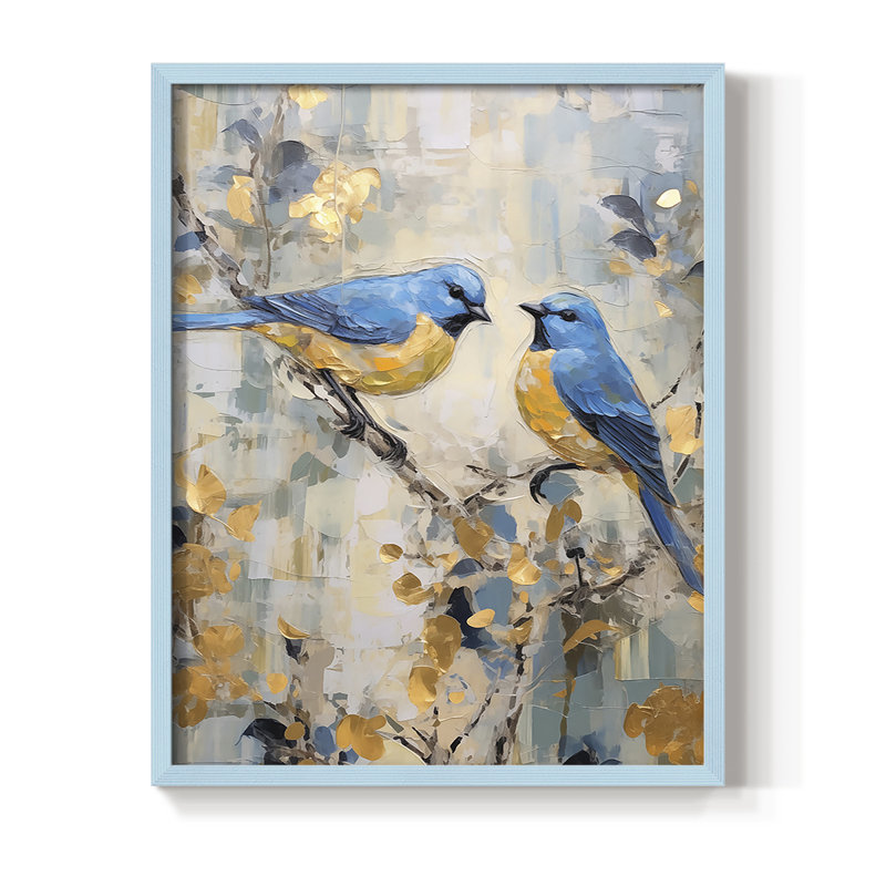«ANIMALS Series Dxxiv», H 11 po x l 9 po, Bleu