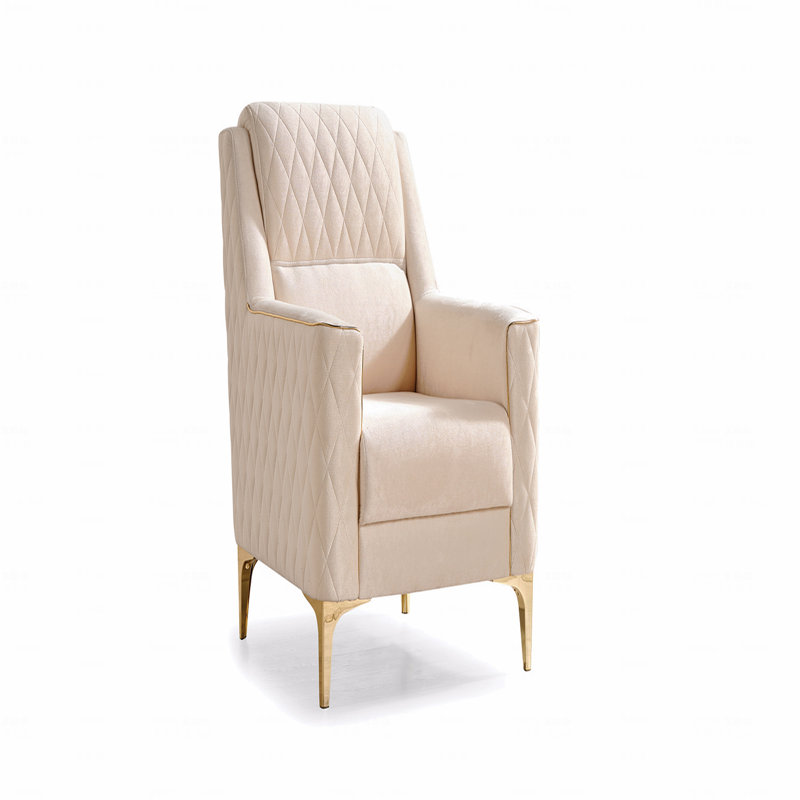 Chaise d'appoint de style moderne, Ivoire ivoire