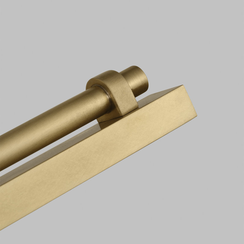 Kal Dimmable LED Wall Mounted Picture Light, Natural Brass