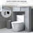 Spittle 35" W x 41" H over the Toilet Storage-290572235