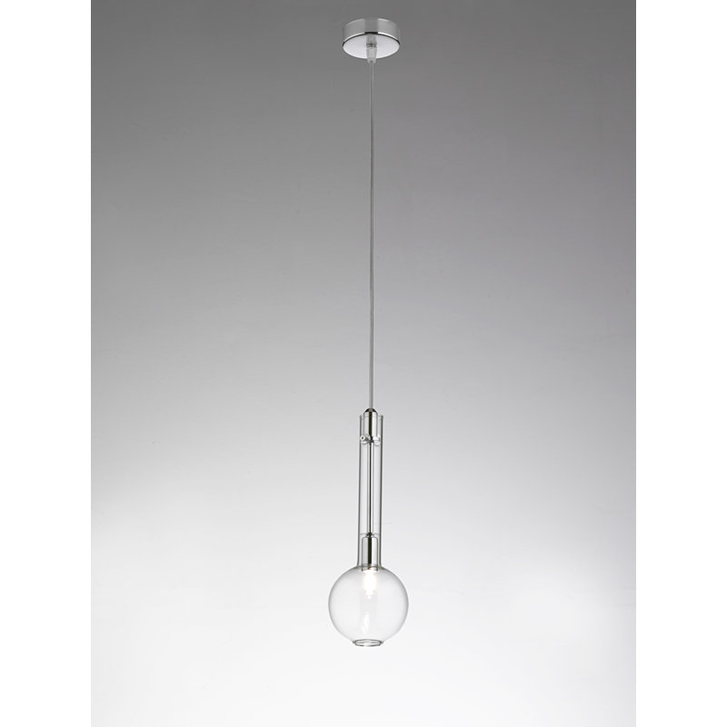 Ampolla 1 - Light Single Pendant, Chrome
