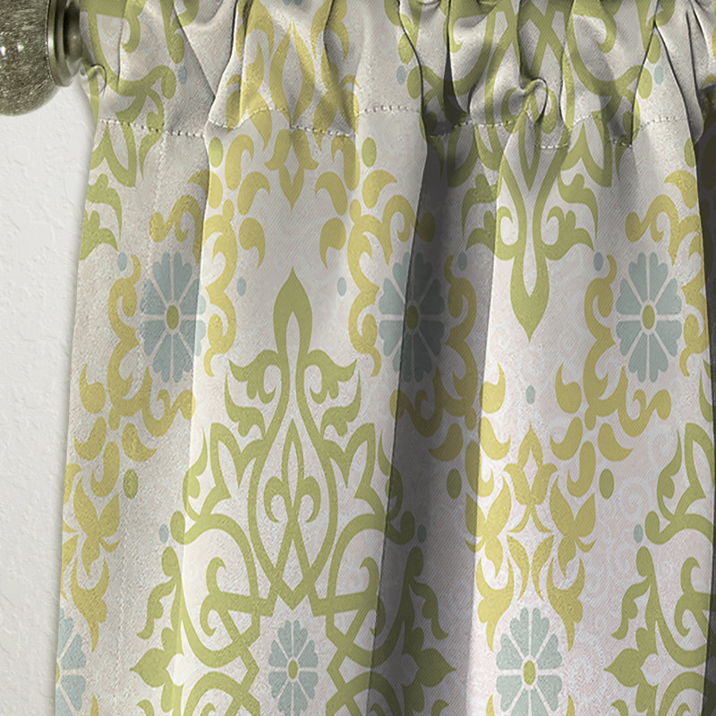 Pattern in Eastern Style - Mid-Century Modern Blackout Curtain Single Panel, 52" W x 95" L