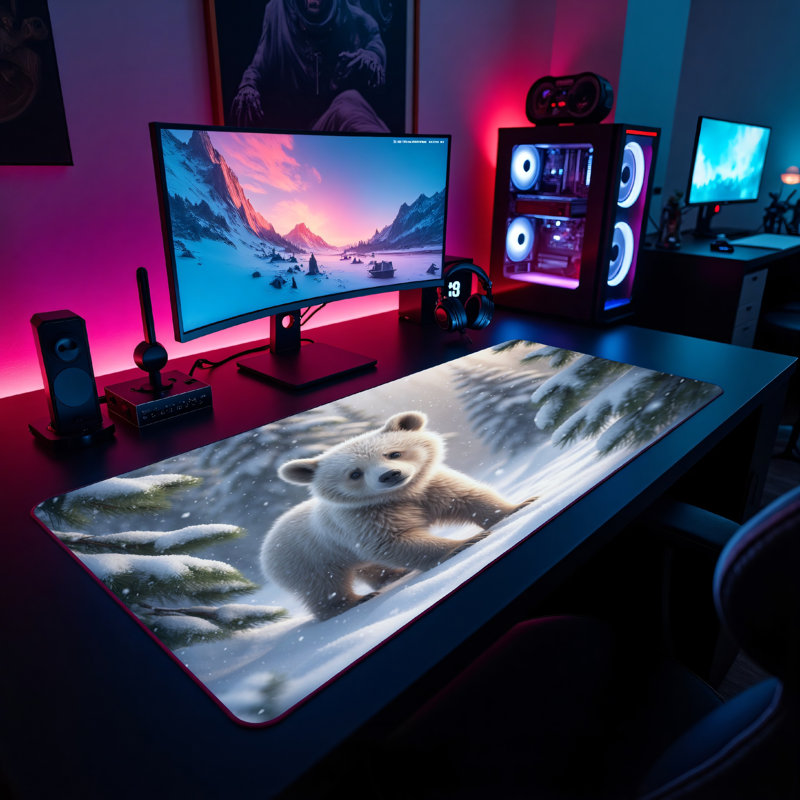 Polyester Desk Pad, 23.6x13.8