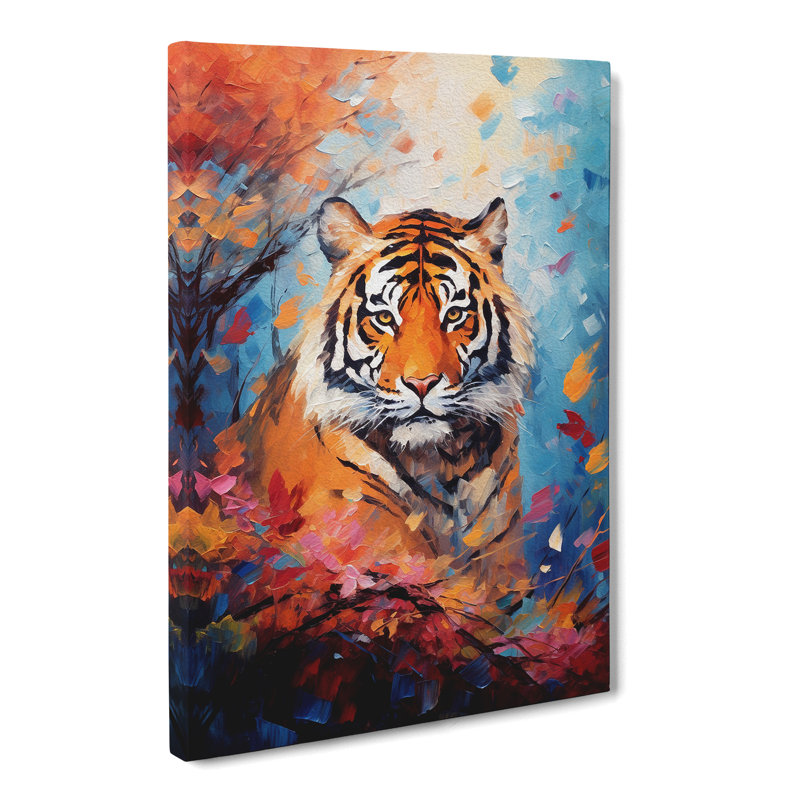 Tiger Impressionism No.2 - Wrapped Canvas, 50cm H x 35cm W x 3cm D