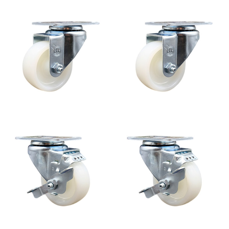 4 Piece Nylon Caster Set