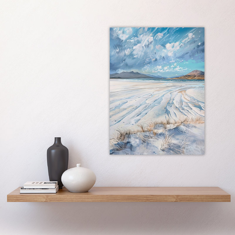 Sands Luskentyre Beach Isle Harris Painting Wall Art Print