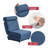 Single Sofa Chair Foldable Single Sofa Bed with Pillow,Portable Foldable Sofa Bed,Leisure Sofa Chair,Easy to Store,Made of Breathable and Wearable Linen-1001708907