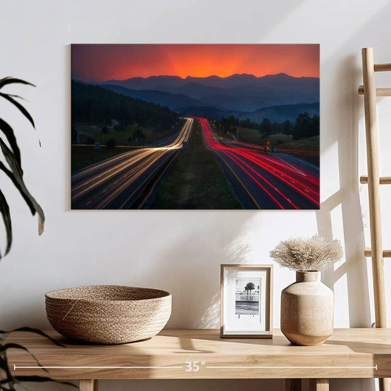 Mehar Sunset Rush Hour, 16" H x 24" W