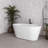 54" Streamline Soaking Freestanding Tub With Internal Drain-108964848