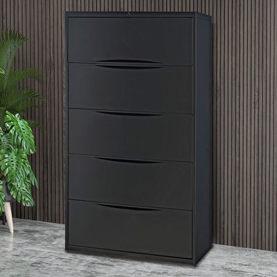 36'' Wide 5 -Drawer Steel File Cabinet
