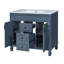 Meuble-lavabo simple 36 po avec comptoir en céramique Dashayla-1134269614