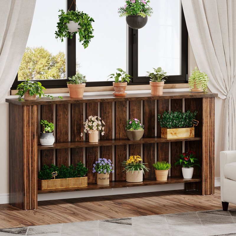 70.9" Extra Long Console Table, 3-Tier Sofa Table