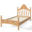 Base de lit plateforme en bois de pin massif avec tête de lit courbée élégante, sommier à lattes en bois robuste-2024336602-2024336604