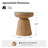 Anesty Isabel Coastal End Table No Assembly Needed
