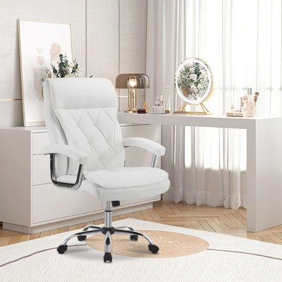 Latitude Run Adjustable Office Chair with PU Leather