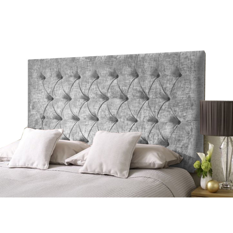 Ruthann Upholstered Headboard, Single (3'), Silver