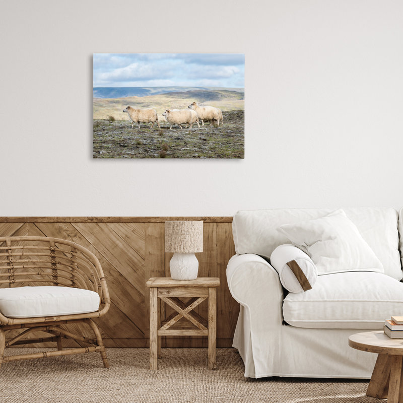 «Three Friends Sheep in Nature Canvas», conception par D. Burt, H 16 po x l 24 po