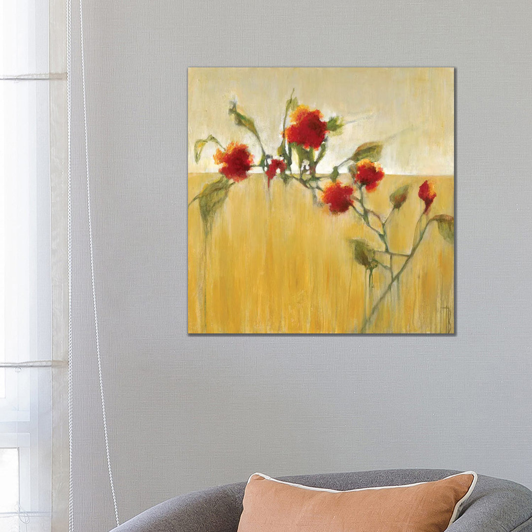 Hibiskusblüten von Terri Burris - Galerie-umwickelte Leinwand Giclée auf Leinwand