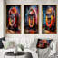 «Jukeboxes Nostalgic Melody», 3 pièces sur toile-1425557463-1425557464