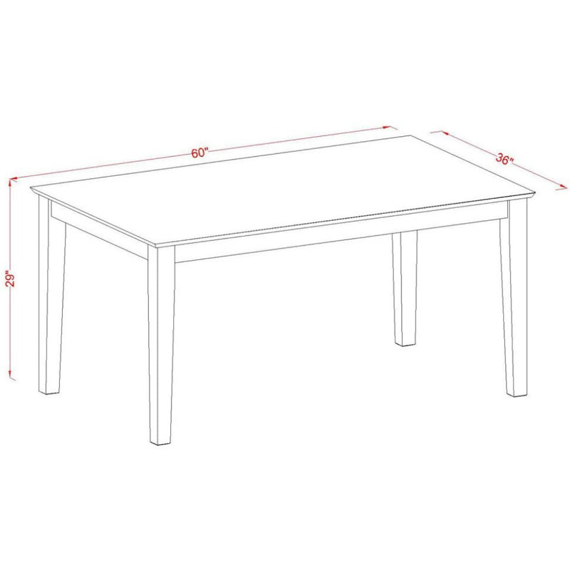 Ensemble de meubles de salle à manger 7 pièces comprenant une table de cuisine rectangulaire et 6 chaises de salle à manger en lin, cappuccino