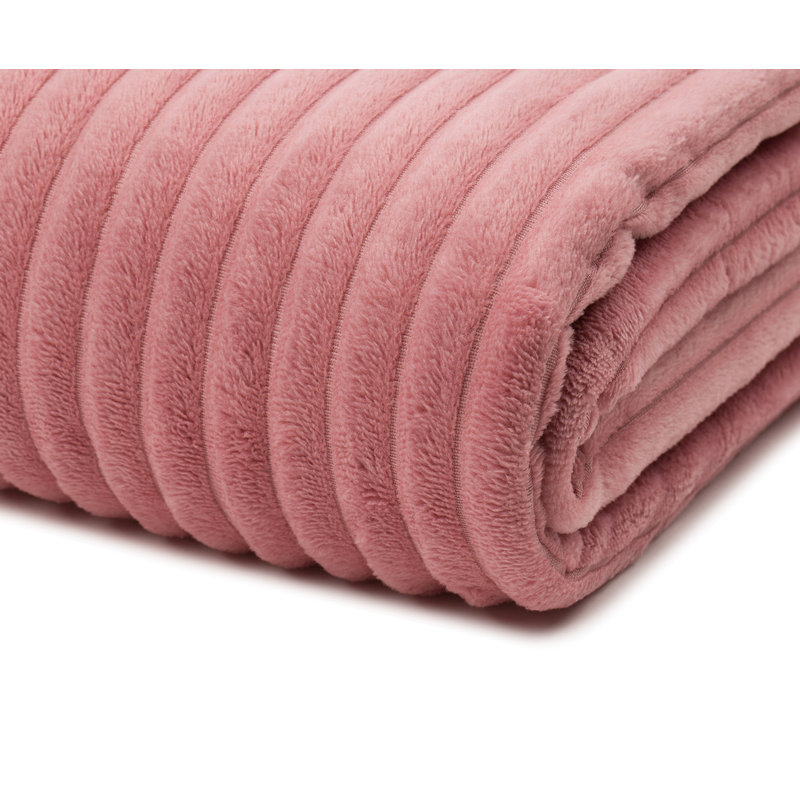 Fine corduroy blanket, Antique pink