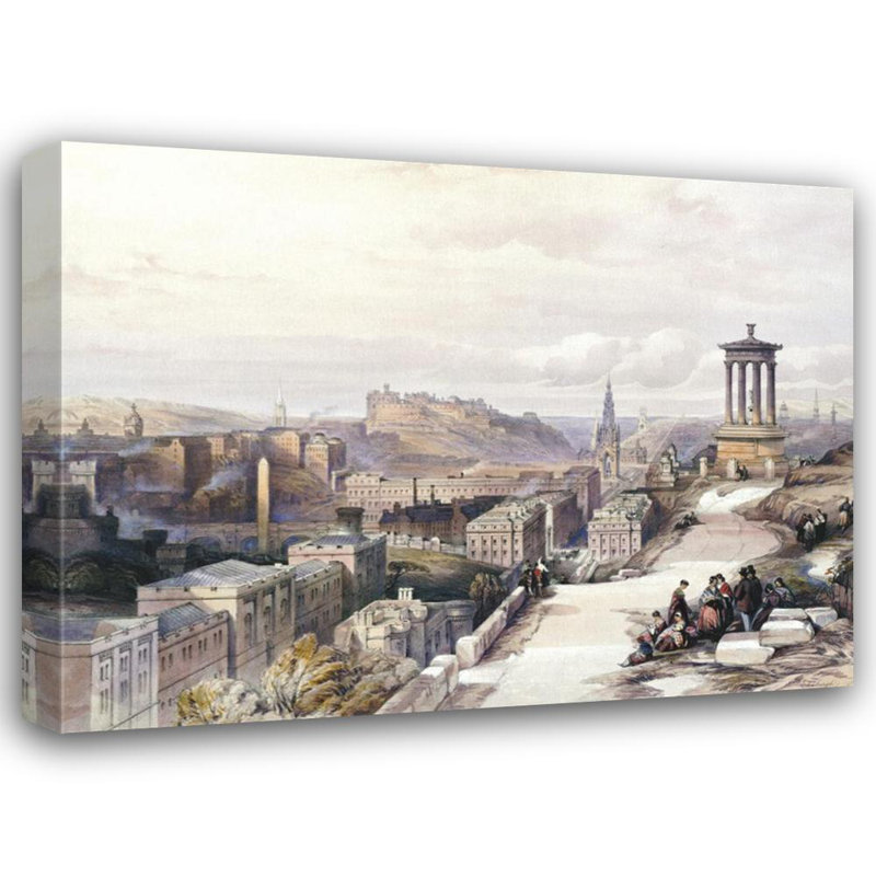 Une vue d'Edimbourg, H 13 po x l 18 po