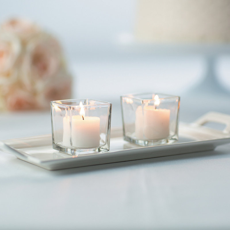 11.2'' H Glass Tabletop Votive Holder
