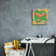  «Tropical Flamingo Trio» par Nicole DeCamp, art mural sur toile, 12 po x 12 po-1336241878