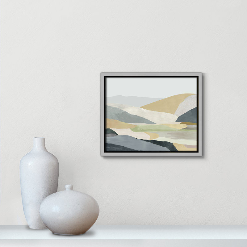 Blair Warm Hills I - cadre photo, reproduction d'art sur toile, H 9,5 po x l 11,5 po x P 2 po, Toile argentée