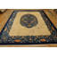 Tapis en laine beige et bleu antique