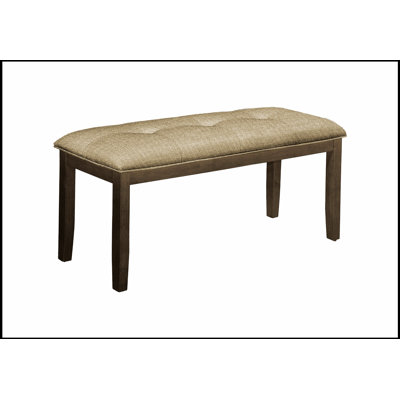 Versatile 44-Inch Rectangular Upholstered Bench For Dining, Entryway, And Hallway, Crafted From Solid Wood With Comfortable Fabric