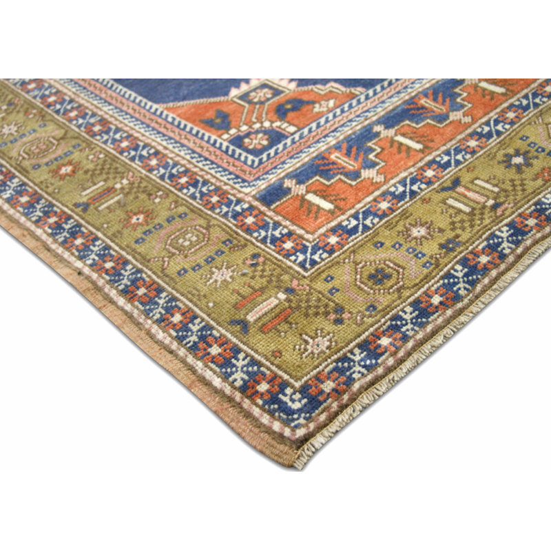 One-of-a-Kind 3'9" X 6'3" 1960s Wool Area Rug in