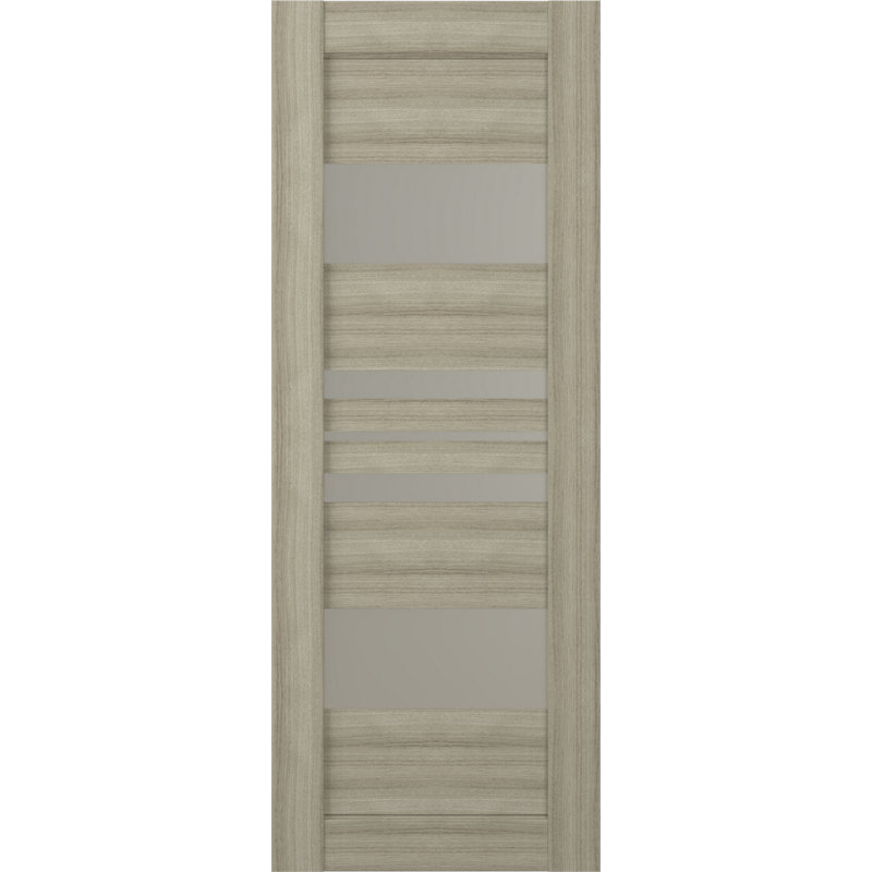 Porte de grange en lambris de bois manufacturé avec ensemble d'installation, 31,75 po x 79,37 po, Shambor